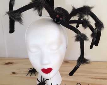 Set 5 Fasce Per Capelli Halloween - Cappello Da Strega Con Ragnatele, Pipistrelli E Ragni - Foto 11
