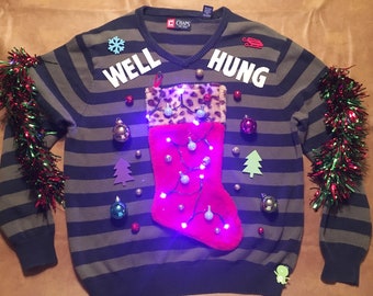 blue balls christmas sweater
