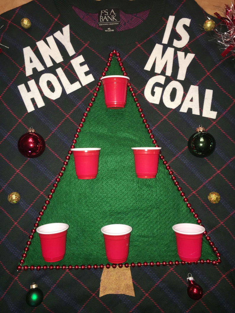 Any Hole is My Goal 3DBeer PongDirty Ugly Funny Christmas Etsy