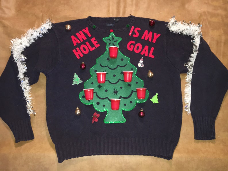 beer pong ugly christmas sweater