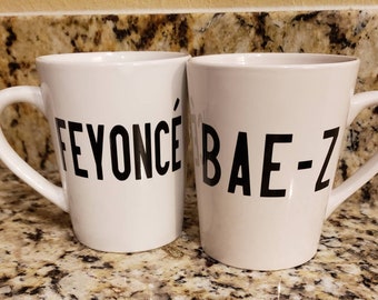 sh*t just got real mug set Couples engagement gift,I'm engaged b*tches
