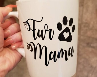 fur mama mug indigo