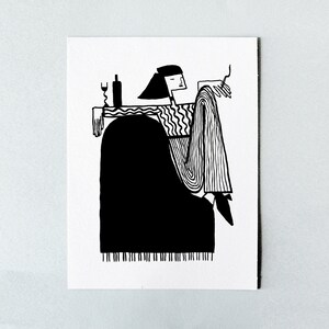 Art print, The Pianist, A3 image 1