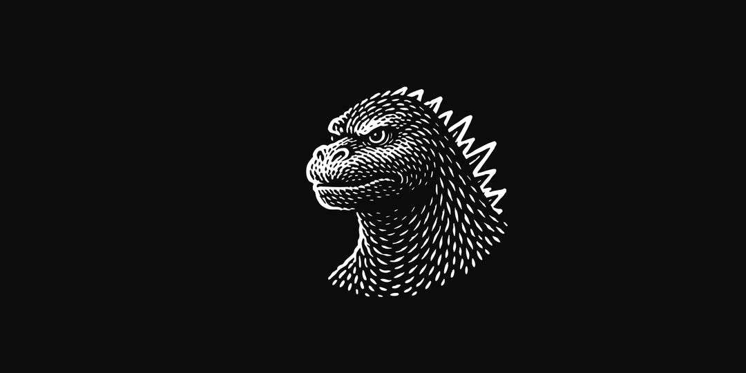 Godzilla Vector Art: King of Monsters T-shirt Design (EPS, PNG) - Etsy