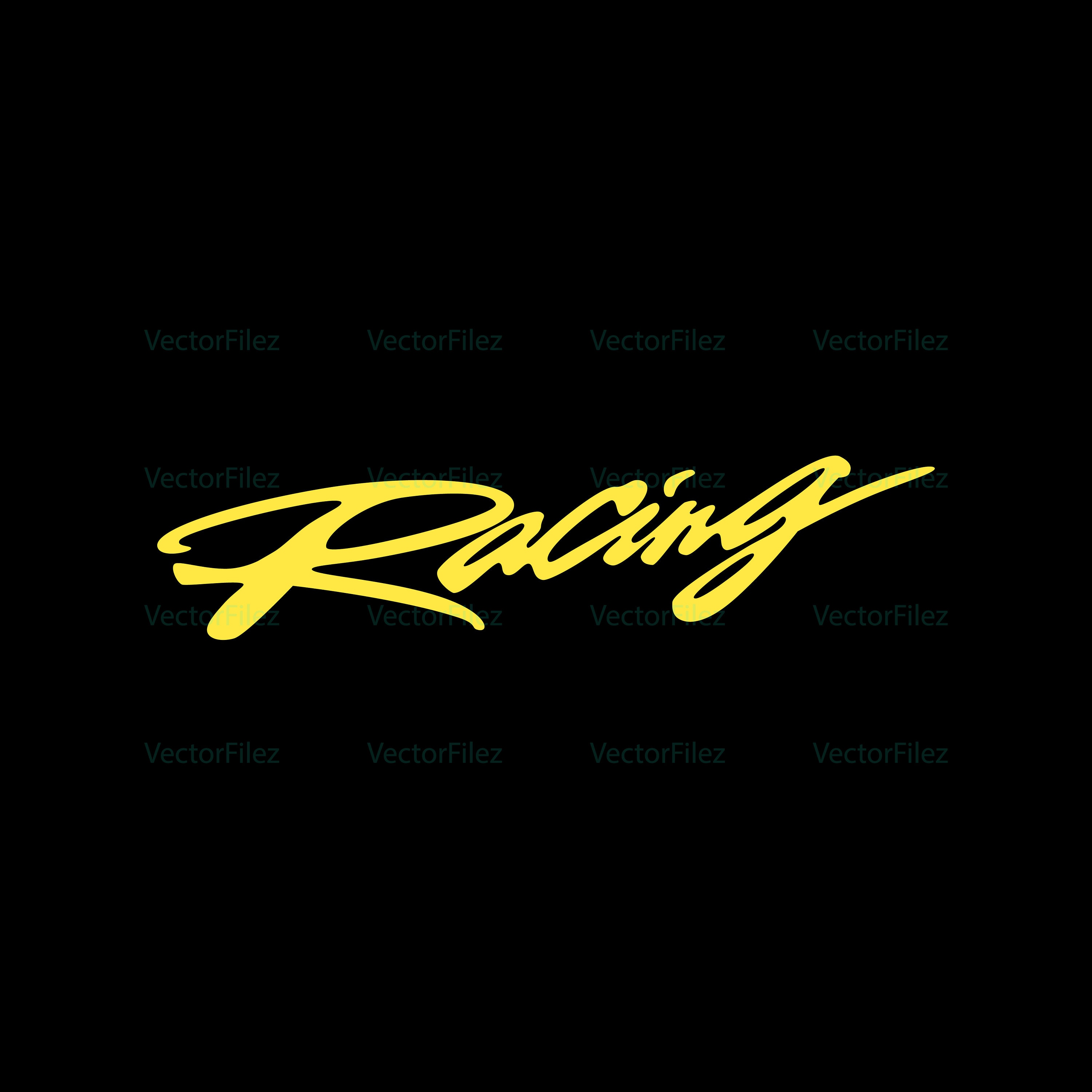 Racing Font Vector Lettering Sportscar Fonts for Champions High ...