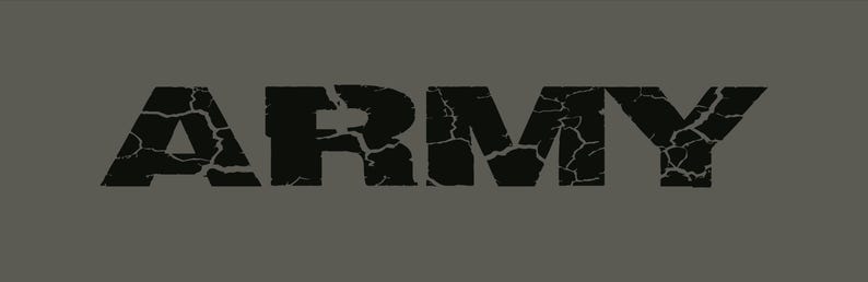 ARMY Lettering Custom Typography Print Vector Graphic: Military Clipart ...