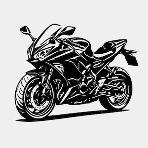 Kawasaki Ninja Vector Graphic: Sport Bike Clipart (AI, EPS, PNG)