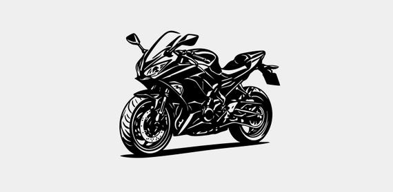 カワサキ Ninja ベクターグラフィック: スポーツバイクのクリップ