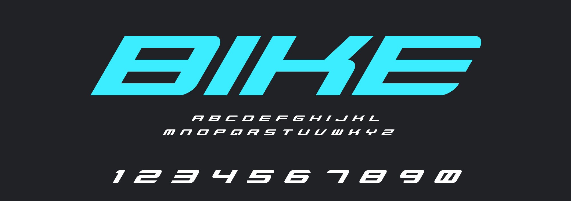 Bike Lettering Alphabet Vector Font Design. Racing Fonts EPS. Download ...