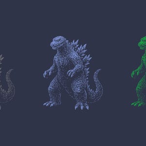 Godzilla Vector Graphic Design | Kaiju Monster Clipart AI EPS PNG | Godzilla Illustration for T-Shirts Stickers Posters
