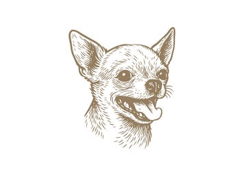 Chihuahua Vector Graphic | Pet Illustration for Sublimation (PNG, EPS, AI)