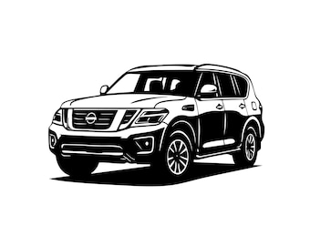 Nissan Patrol Vector Graphic | Off-Road SUV, 4x4 (PNG, EPS)
