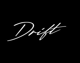 Drift Racing Lettering Vector, Naklejki na samochody sportowe (Pobieranie cyfrowe)