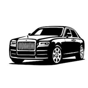 Rolls Royce Ghost Vector: Luxury Car Clipart (AI, EPS, PNG)