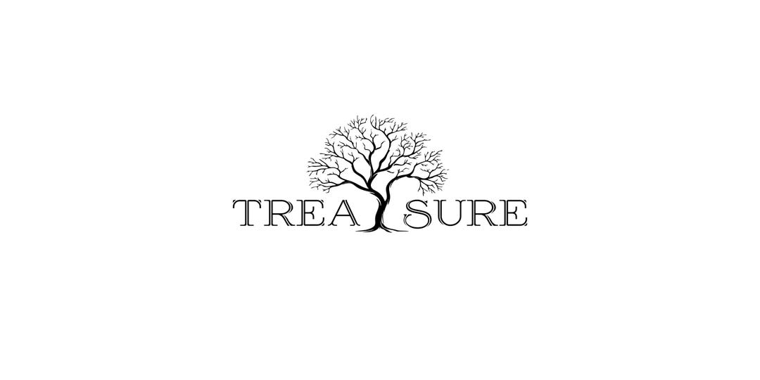 Treasure Lettering Treasure Lettering Tree Custom Font Vector Clothing Apparel Yoga Nature ...