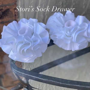 White ruffle socks