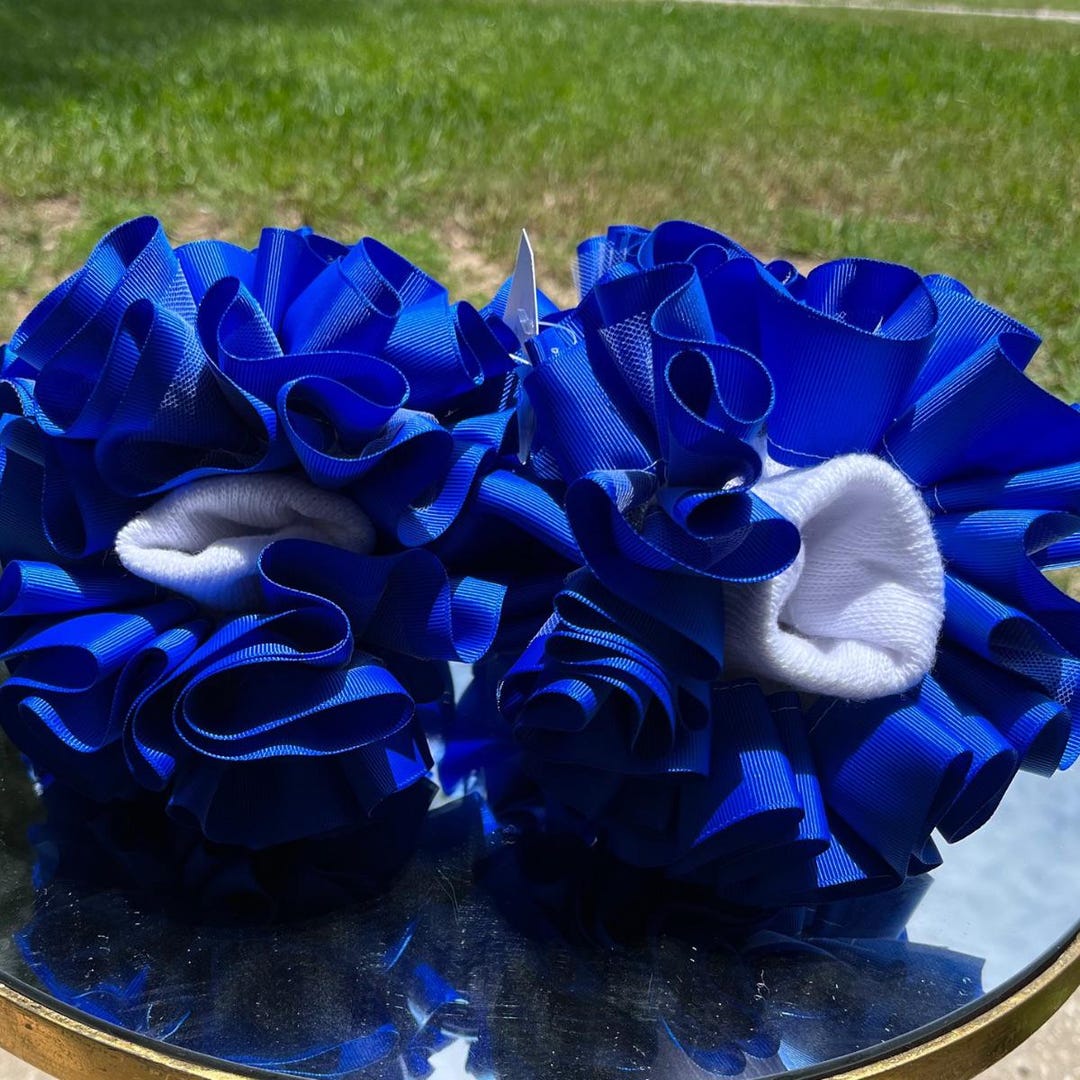 Royal Blue Ruffle Socks - Etsy
