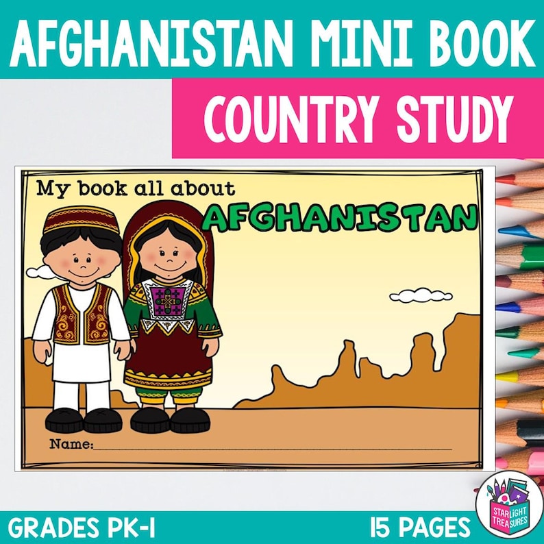 Afghanistan Mini Book for Early Readers - A Country Study - Etsy