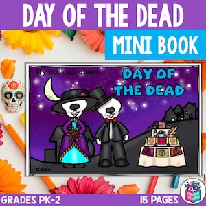 Minilibro del Día de los Muertos para primeros lectores: celebre el Día de los Muertos con sus hijos en casa