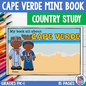 Mini livre sur le Cap-Vert pour les premiers lecteurs - Une étude de pays, le pays du Cap-Vert