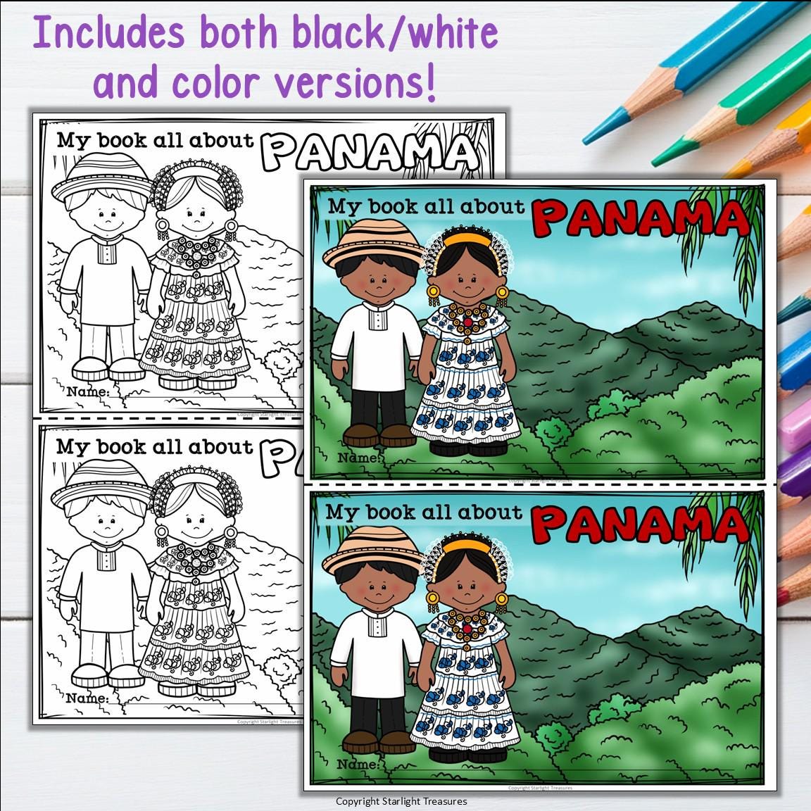 Panama Mini Book for Early Readers - A Country Study - Etsy