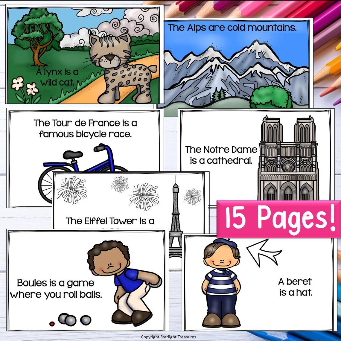 France Mini Book for Early Readers - A Country Study - Etsy