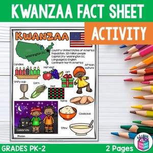 Kwanzaa-factsheet voor vroege lezers, Kwanzaa-activiteit voor kinderen