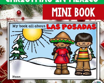 Christmas in Mexico: Las Posadas Mini Book for Early Readers, Christmas Activities for Kids