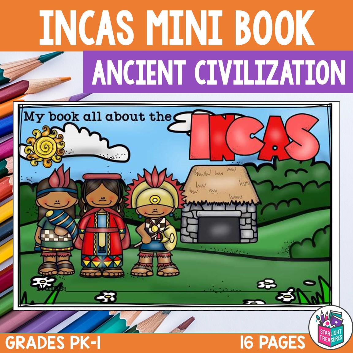Inca Mini Book for Early Readers - Ancient Civilizations Activities - Etsy