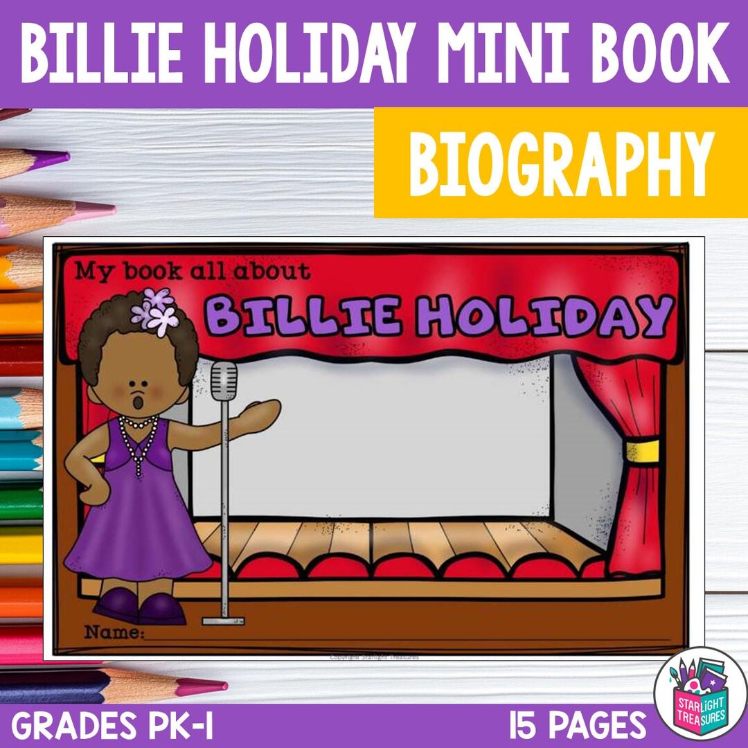 Billie Holiday Mini Book for Early Readers: Black History Month ...
