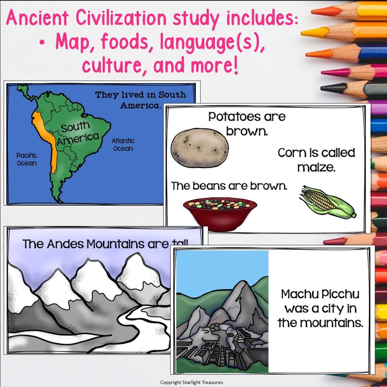 Inca Mini Book for Early Readers - Ancient Civilizations Activities - Etsy