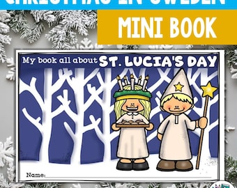 Christmas in Sweden: St. Lucia&#39;s Day Mini Book for Early Readers, Christmas Activities for Kids
