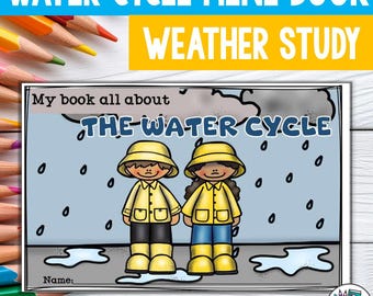 The Water Cycle Mini Book for Early Readers, Water Cycle Activity, Weather