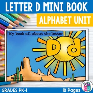 Alphabet Letter of the Week: The Letter D Mini Book, Letter D Mini Book Alphabet