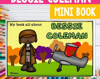 Bessie Coleman Mini Book for Early Readers: Black History Month