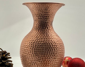 Maison Zoe copper vase - vase made of solid copper - decorative vase available in matt black or gold - noble and robust