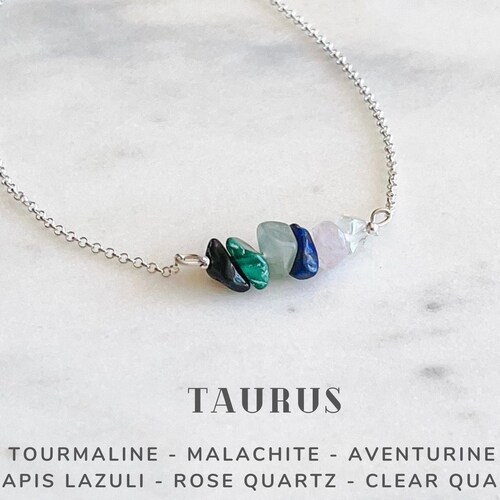 Gemini Crystals Bracelet Sterling Silver Zodiac Sign Etsy