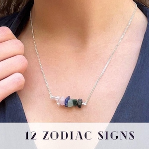 Ręcznie robiony naszyjnik z kryształu ze znakiem zodiaku, biżuteria ze srebra próby 925, prezent świąteczny