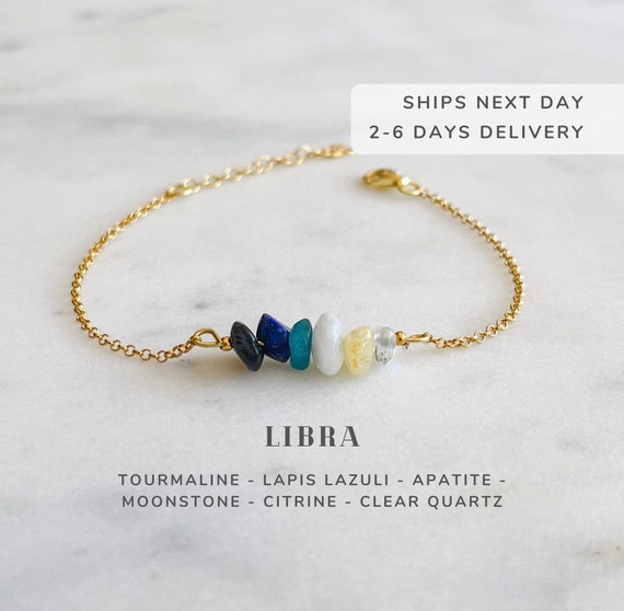 Buy Charming Libra Zodiac Gemstone Bracelet Online | CaratLane