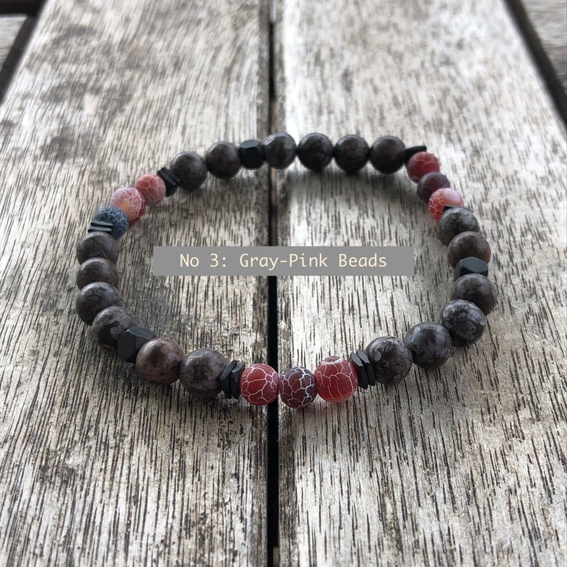 Anxiety Calming Bracelet Men Healing Crystal Zen Jewelry Etsy