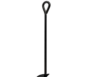 Ashman Black Ground Anchor 40 Inches in Length and 10MM Thick in Diameter. Tree, Tents, Shed and Yard Spiral Vortex Stakes, Heavy Duty