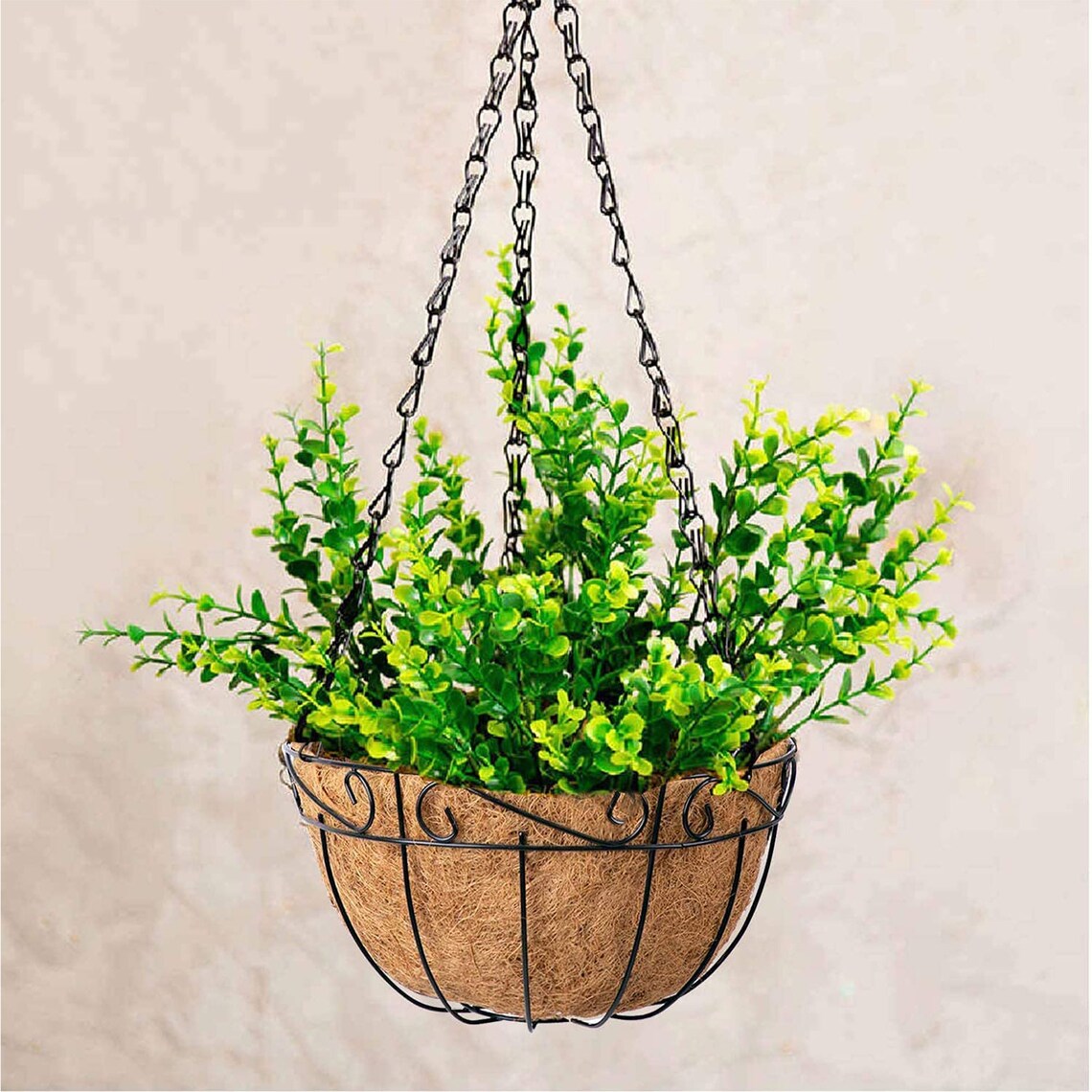 Ashman Metal Hanging Planter Basket Plant Holder Chain Porch Etsy
