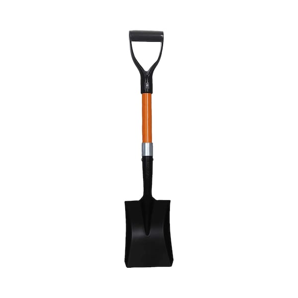 Ashman Square Shovel 27 Inches in Length with D-Cup Handle Square Shovel, Sturdy Build and Easy to use (1 Pack)