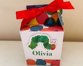 The very hungry caterpillar birthday Favors Gift Box- Candy Boxes for kids