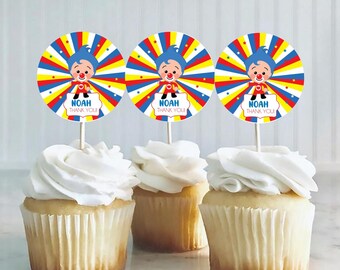 Etichette di ringraziamento personalizzate Plim Plim: decorazione per feste di compleanno (file digitale)