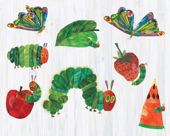 The Very Hungry Caterpillar Clipartbirthday Party Png File Custom