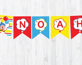 Personalized Plim Plim Birthday Bunting: Printable Party Decoration (PDF)