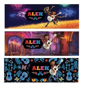 Digital Coco Disney movie label - Coco party decoration - personalised coco party favours