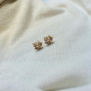 Ahornblatt Ahorn Ahornbaum Ohrringe, Blätter, Laub, Acer, maple, gold, rosegold, silber, Natur, Geschenk für Sie