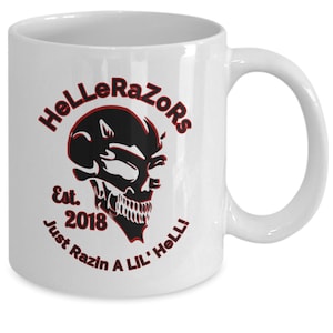 Hellerazors devil logo coffee mug image 1